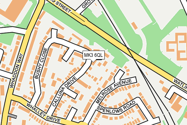 MK3 6QL map - OS OpenMap – Local (Ordnance Survey)
