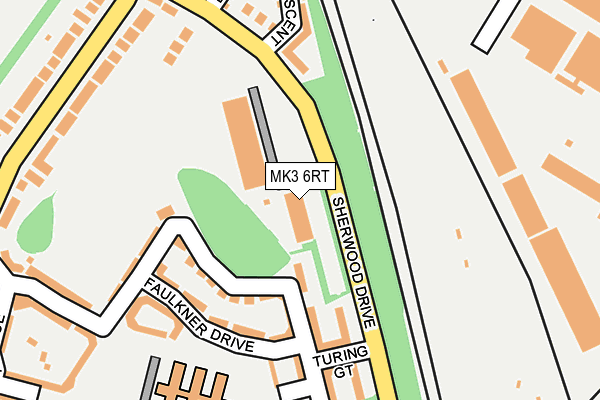 MK3 6RT map - OS OpenMap – Local (Ordnance Survey)