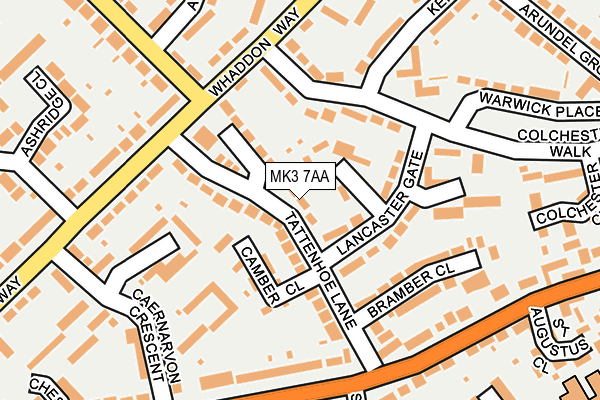 MK3 7AA map - OS OpenMap – Local (Ordnance Survey)