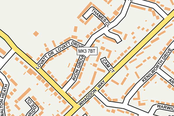 MK3 7BT map - OS OpenMap – Local (Ordnance Survey)