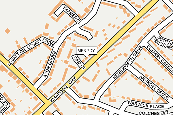 MK3 7DY map - OS OpenMap – Local (Ordnance Survey)