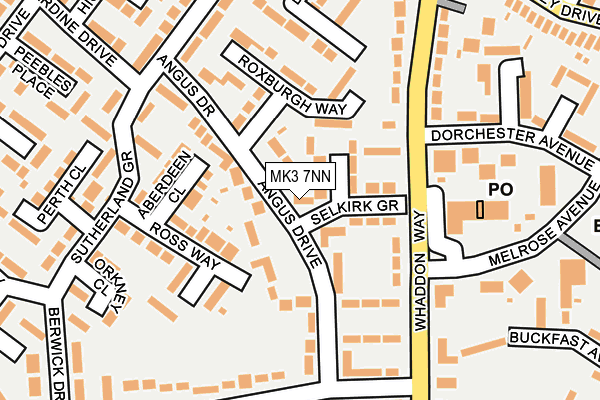 MK3 7NN map - OS OpenMap – Local (Ordnance Survey)