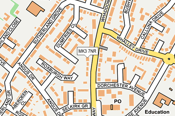 MK3 7NR map - OS OpenMap – Local (Ordnance Survey)