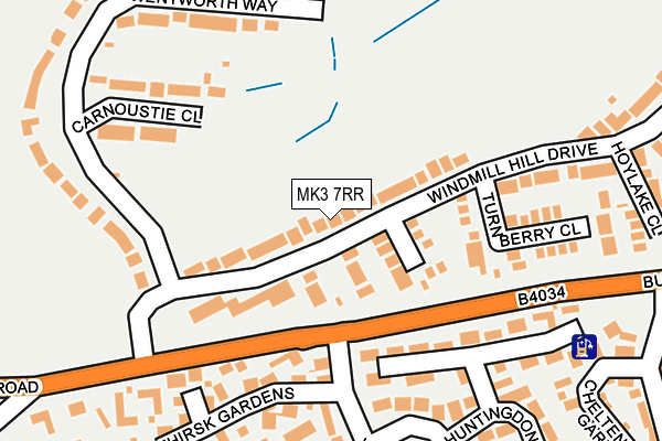 MK3 7RR map - OS OpenMap – Local (Ordnance Survey)