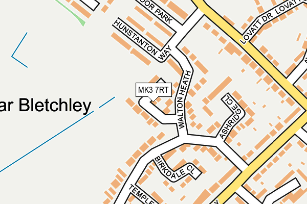 MK3 7RT map - OS OpenMap – Local (Ordnance Survey)