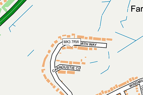 MK3 7RW map - OS OpenMap – Local (Ordnance Survey)