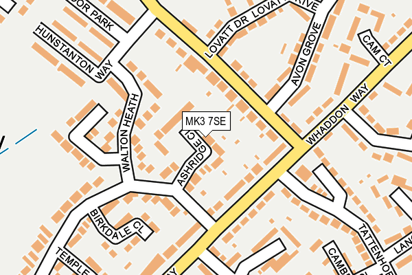 MK3 7SE map - OS OpenMap – Local (Ordnance Survey)