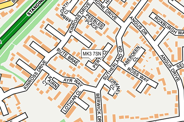 MK3 7SN map - OS OpenMap – Local (Ordnance Survey)