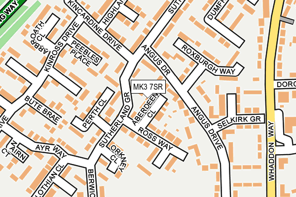 MK3 7SR map - OS OpenMap – Local (Ordnance Survey)