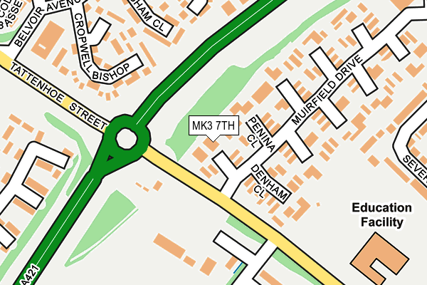 MK3 7TH map - OS OpenMap – Local (Ordnance Survey)