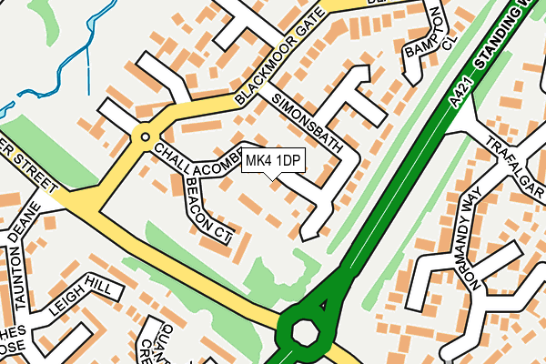 MK4 1DP map - OS OpenMap – Local (Ordnance Survey)