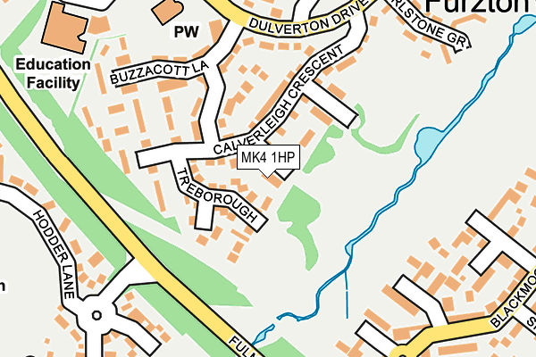 MK4 1HP map - OS OpenMap – Local (Ordnance Survey)