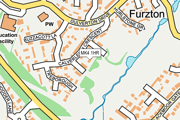 MK4 1HR map - OS OpenMap – Local (Ordnance Survey)