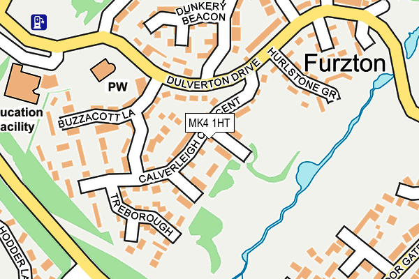 MK4 1HT map - OS OpenMap – Local (Ordnance Survey)