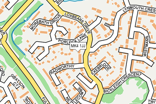 MK4 1JJ map - OS OpenMap – Local (Ordnance Survey)