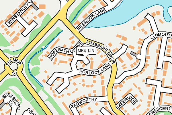 MK4 1JN map - OS OpenMap – Local (Ordnance Survey)