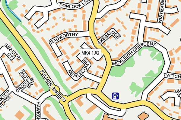 MK4 1JQ map - OS OpenMap – Local (Ordnance Survey)