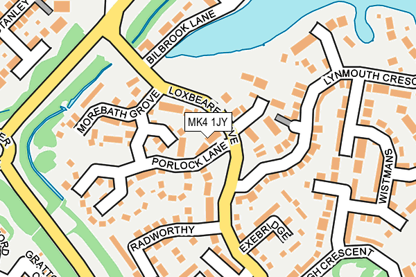 MK4 1JY map - OS OpenMap – Local (Ordnance Survey)