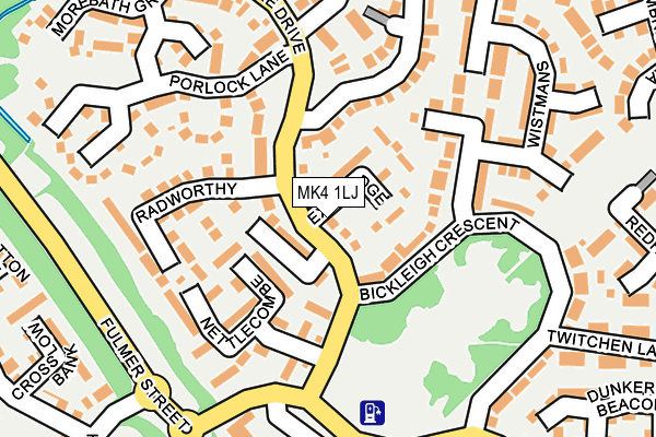 MK4 1LJ map - OS OpenMap – Local (Ordnance Survey)