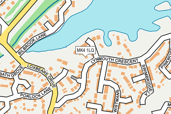 MK4 1LQ map - OS OpenMap – Local (Ordnance Survey)