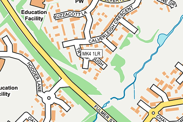 MK4 1LR map - OS OpenMap – Local (Ordnance Survey)