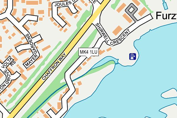 MK4 1LU map - OS OpenMap – Local (Ordnance Survey)