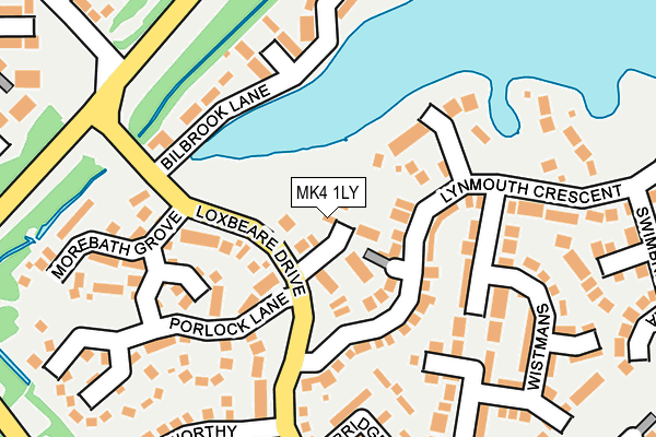 MK4 1LY map - OS OpenMap – Local (Ordnance Survey)