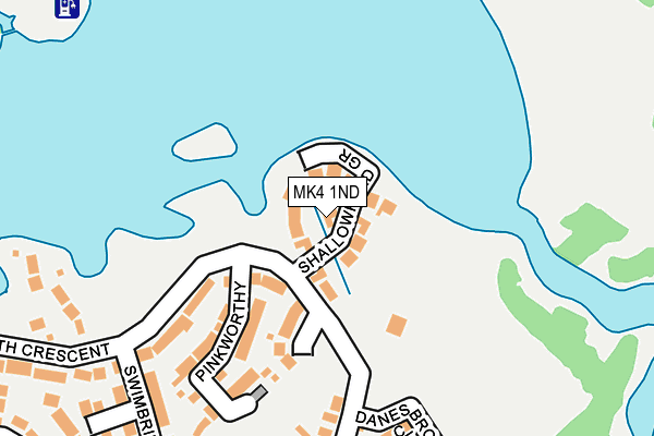 MK4 1ND map - OS OpenMap – Local (Ordnance Survey)