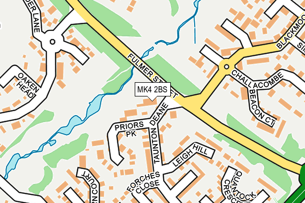 MK4 2BS map - OS OpenMap – Local (Ordnance Survey)