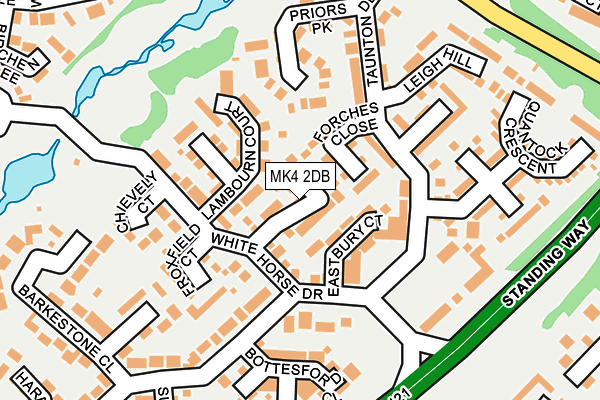 MK4 2DB map - OS OpenMap – Local (Ordnance Survey)