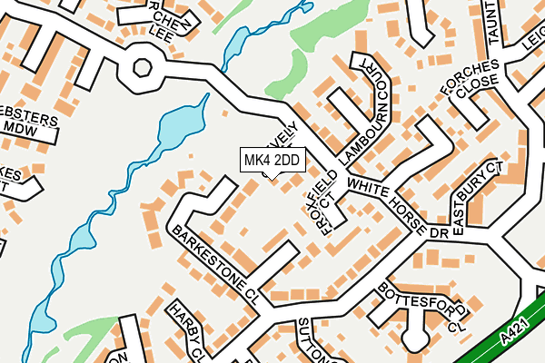 MK4 2DD map - OS OpenMap – Local (Ordnance Survey)