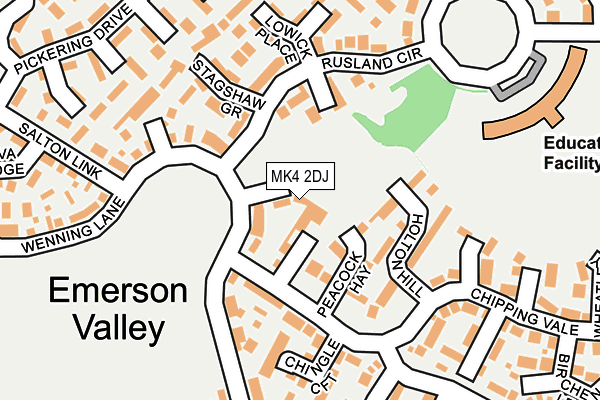 MK4 2DJ map - OS OpenMap – Local (Ordnance Survey)