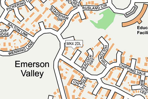 MK4 2DL map - OS OpenMap – Local (Ordnance Survey)