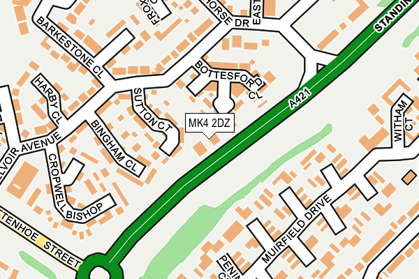 MK4 2DZ map - OS OpenMap – Local (Ordnance Survey)