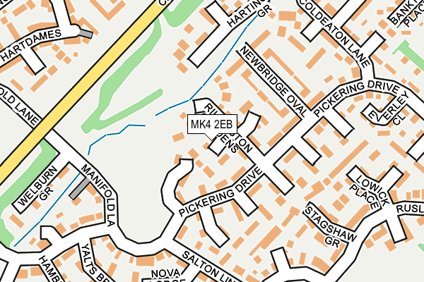 MK4 2EB map - OS OpenMap – Local (Ordnance Survey)