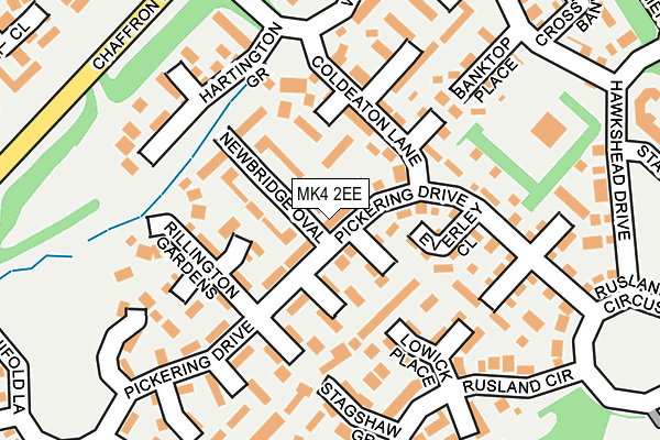 MK4 2EE map - OS OpenMap – Local (Ordnance Survey)