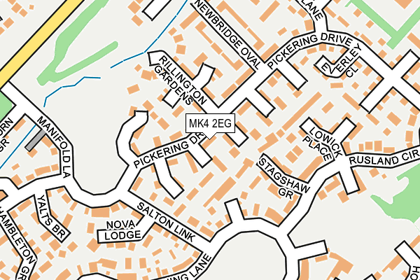 MK4 2EG map - OS OpenMap – Local (Ordnance Survey)