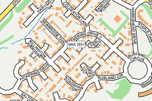 MK4 2EH map - OS OpenMap – Local (Ordnance Survey)