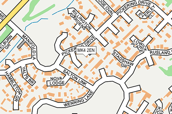 MK4 2EN map - OS OpenMap – Local (Ordnance Survey)