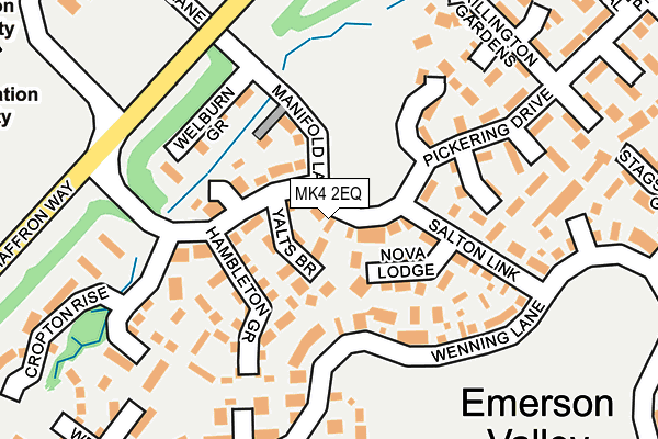 MK4 2EQ map - OS OpenMap – Local (Ordnance Survey)