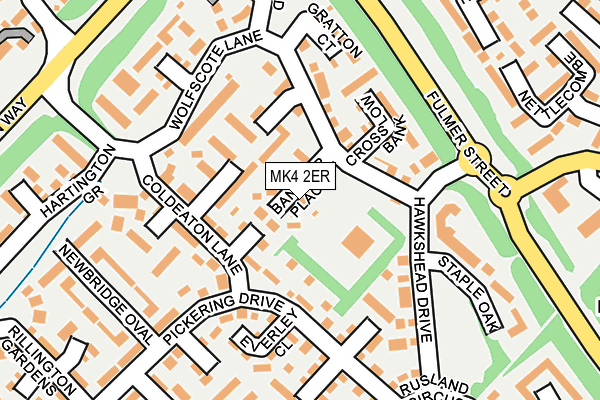 MK4 2ER map - OS OpenMap – Local (Ordnance Survey)