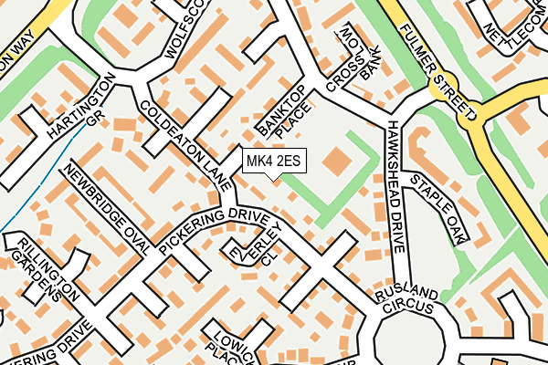 MK4 2ES map - OS OpenMap – Local (Ordnance Survey)