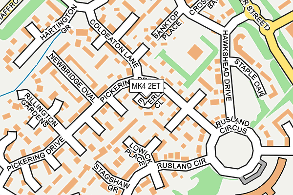 MK4 2ET map - OS OpenMap – Local (Ordnance Survey)