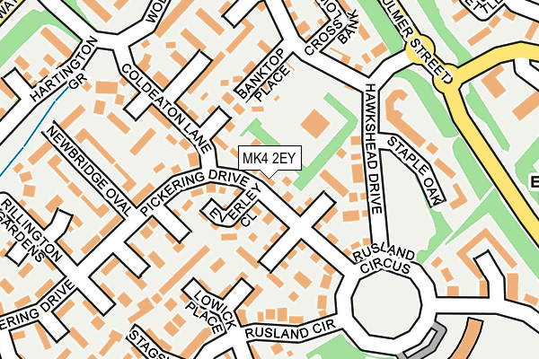MK4 2EY map - OS OpenMap – Local (Ordnance Survey)
