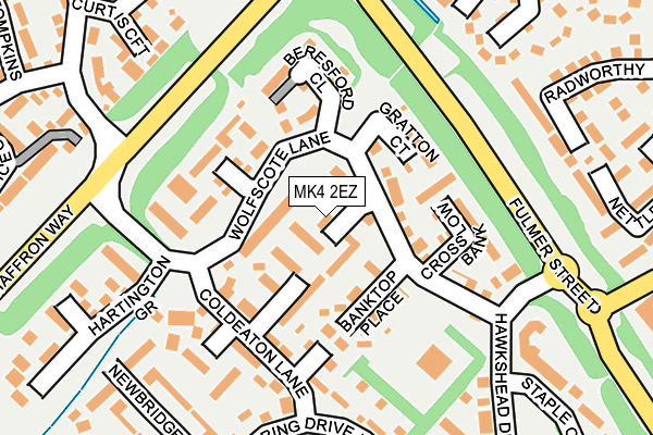 MK4 2EZ map - OS OpenMap – Local (Ordnance Survey)
