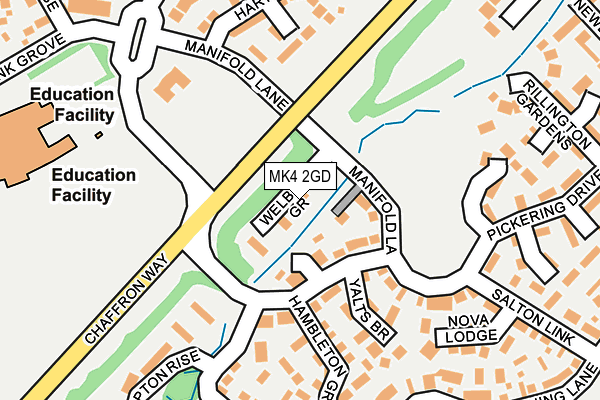 MK4 2GD map - OS OpenMap – Local (Ordnance Survey)