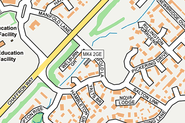 MK4 2GE map - OS OpenMap – Local (Ordnance Survey)