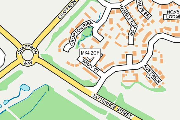 MK4 2GF map - OS OpenMap – Local (Ordnance Survey)