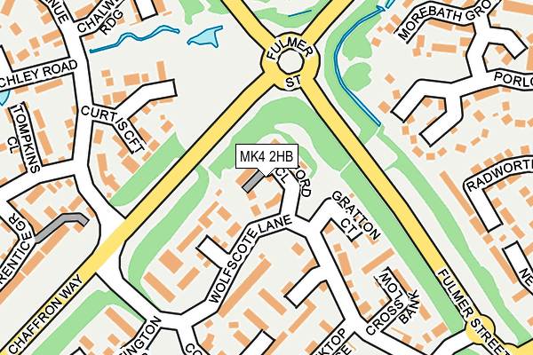MK4 2HB map - OS OpenMap – Local (Ordnance Survey)