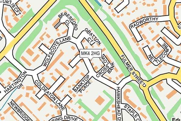 MK4 2HG map - OS OpenMap – Local (Ordnance Survey)